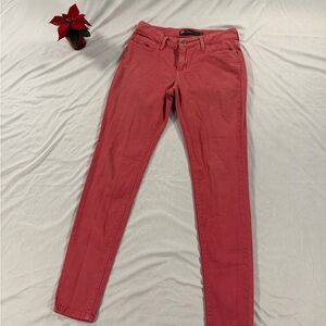 Levis Jeans Womens 28 Pink Leggings Slim Skinny Denim Pants Bottom Jeggings